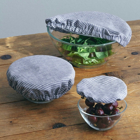 Linen Bowl Cover Trio, Choose Color