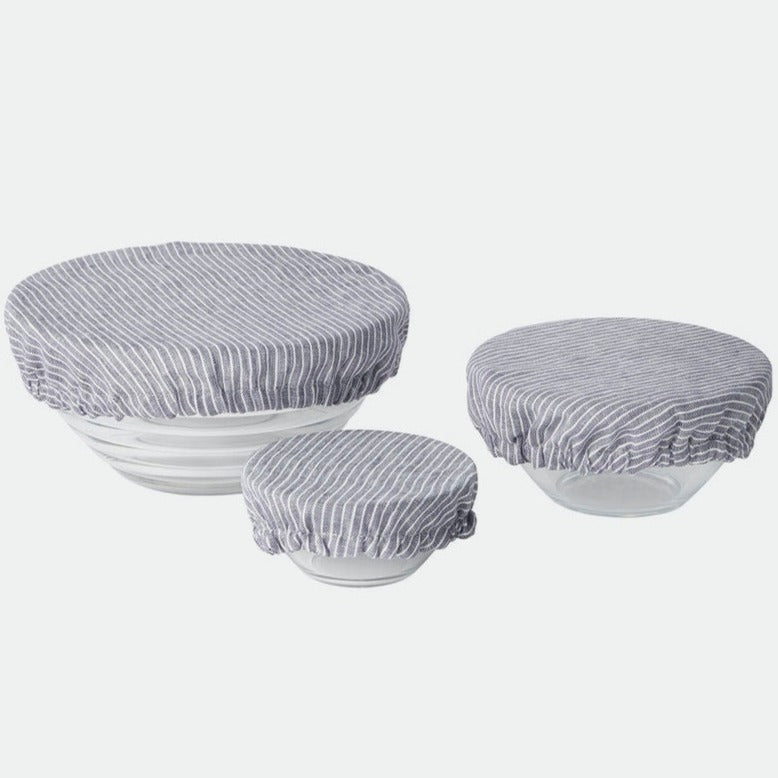 Linen Bowl Cover Trio, Choose Color
