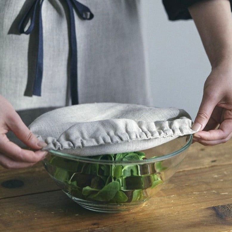Linen Bowl Cover Trio, Choose Color