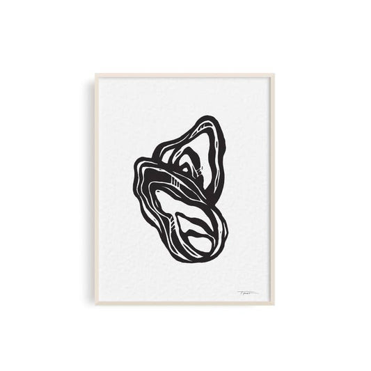 Oyster Duo Mini Block Print (5x7)