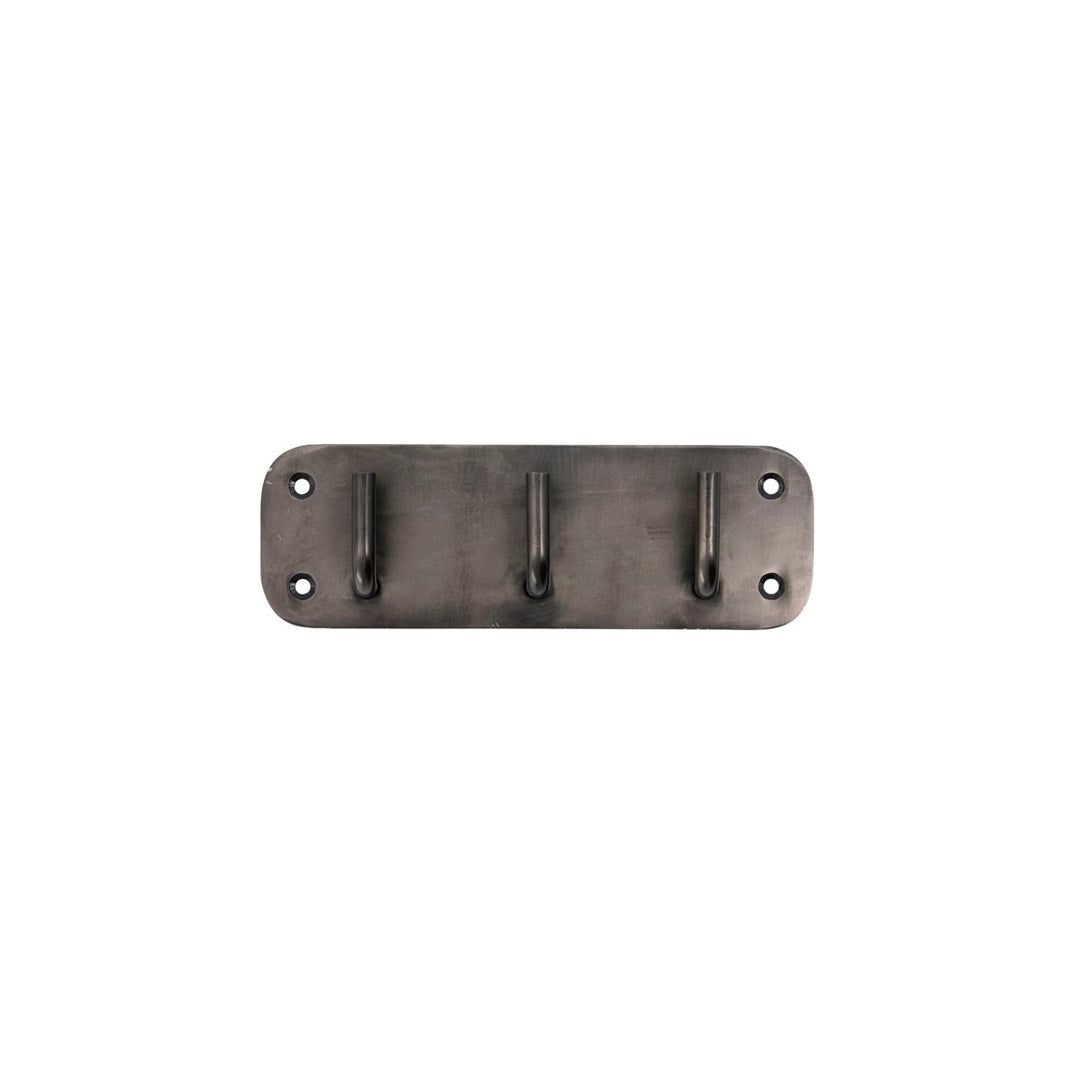 Triple Hook Rack, Black
