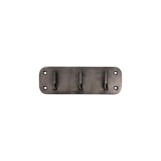 Triple Hook Rack, Black