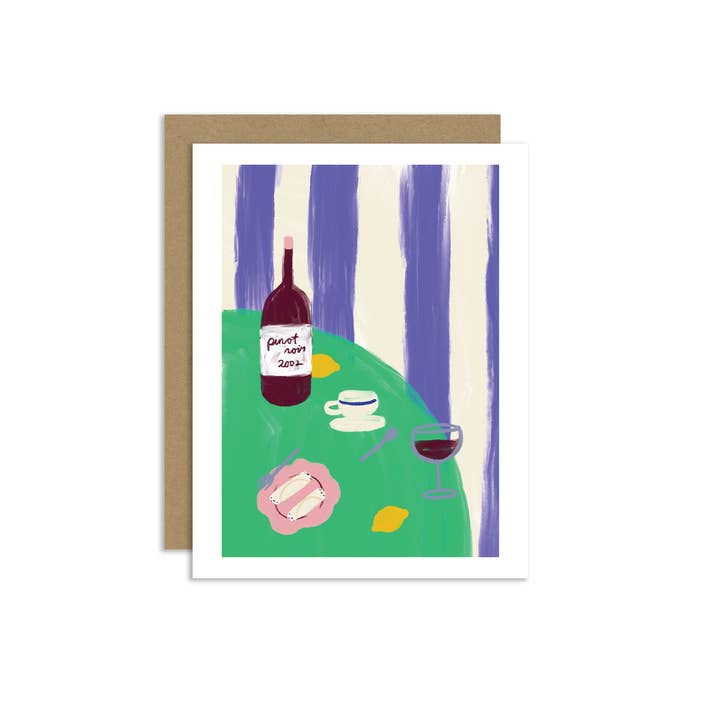 "Pinot Noir" Greeting Card