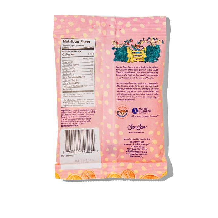 Pippi Longstocking Gold Coins Candy