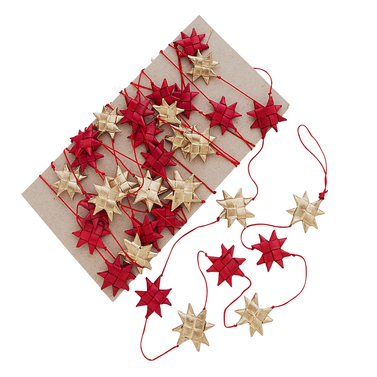 20% OFFRed & Gold Palm Star Garland