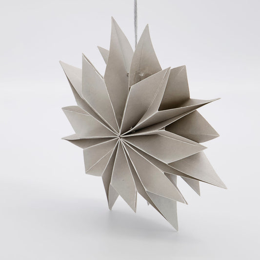20% OFF: Small Paper Star, Pearl, 8"
