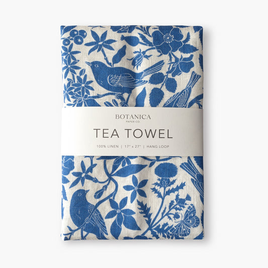 Songbirds | 100% Linen Tea Towel