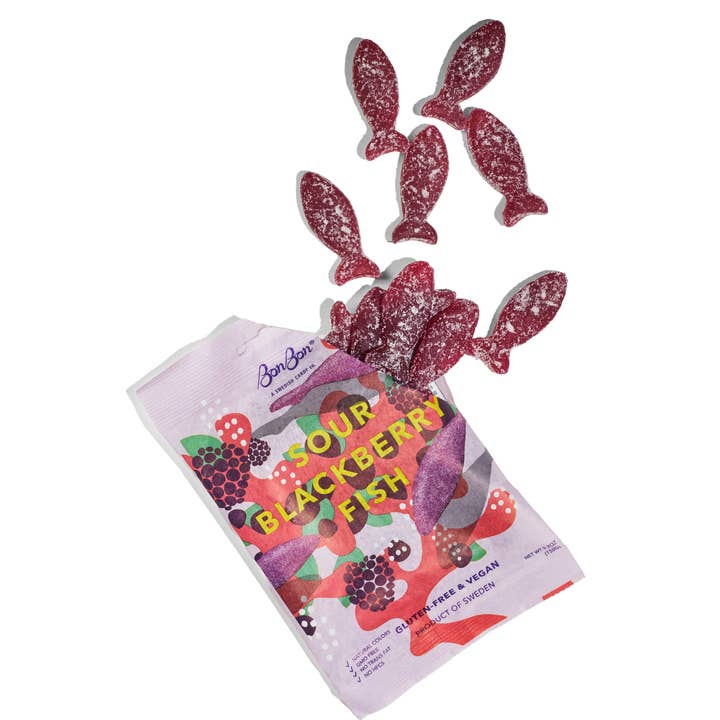 Sour Blackberry Swedish Fish