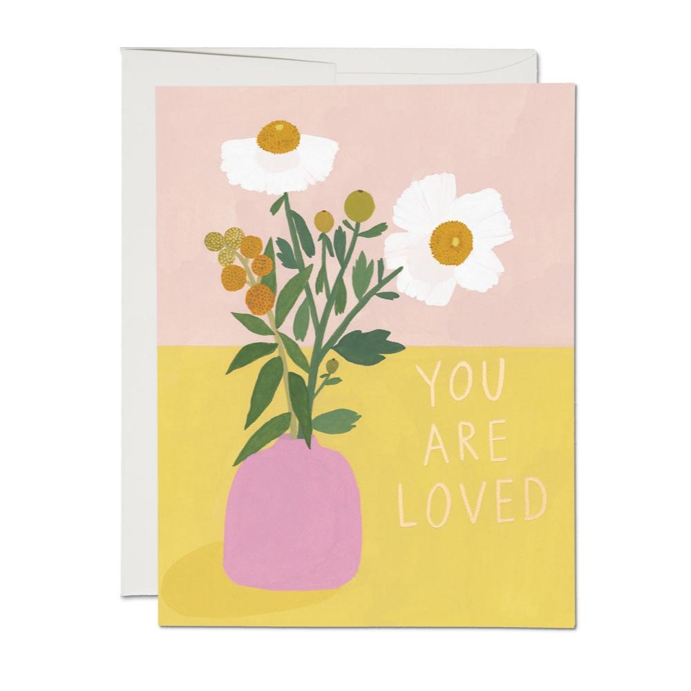 White Poppies Encouragement Greeting Card