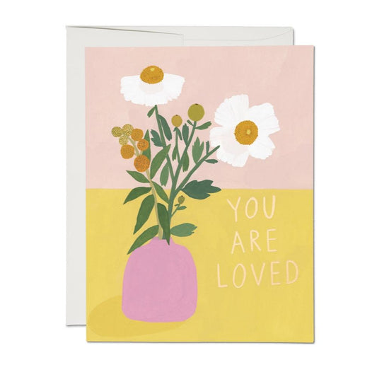 White Poppies Encouragement Greeting Card
