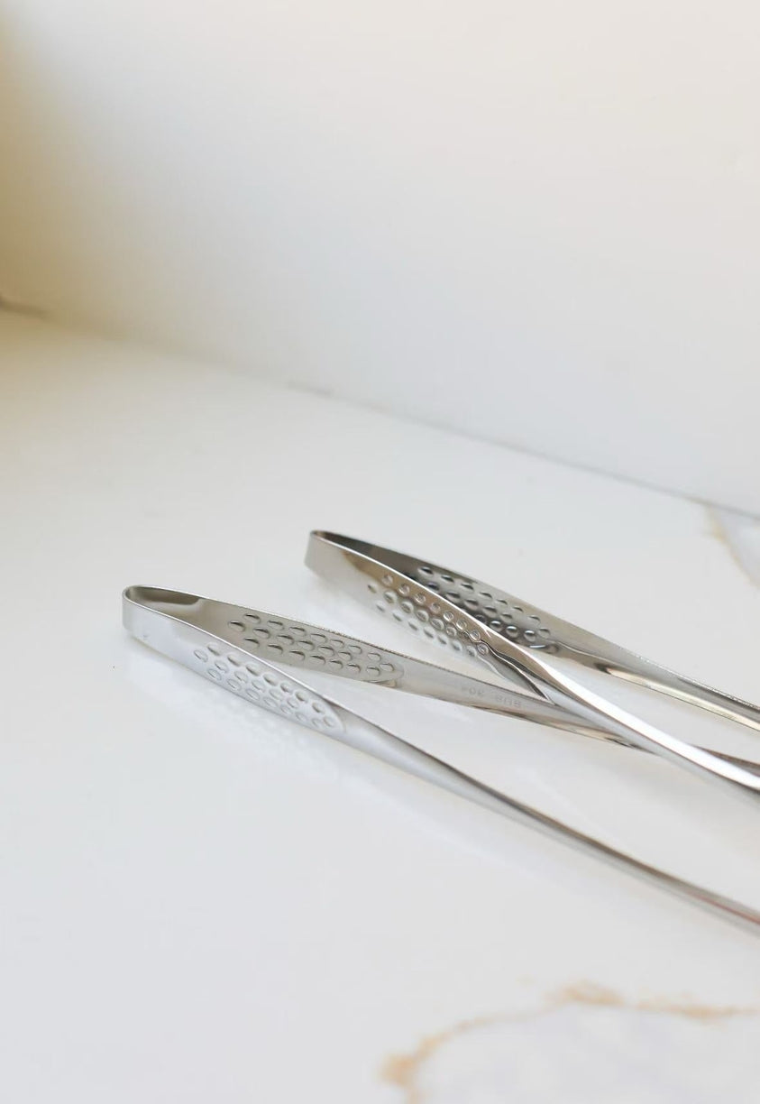 Stainless Steel Non-Slip Tongs, Choose Size
