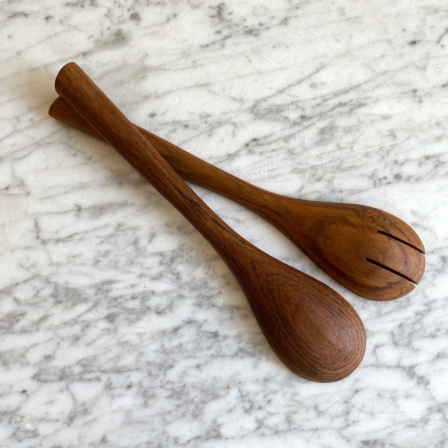 Pair of Vintage Wood Serving Utensils