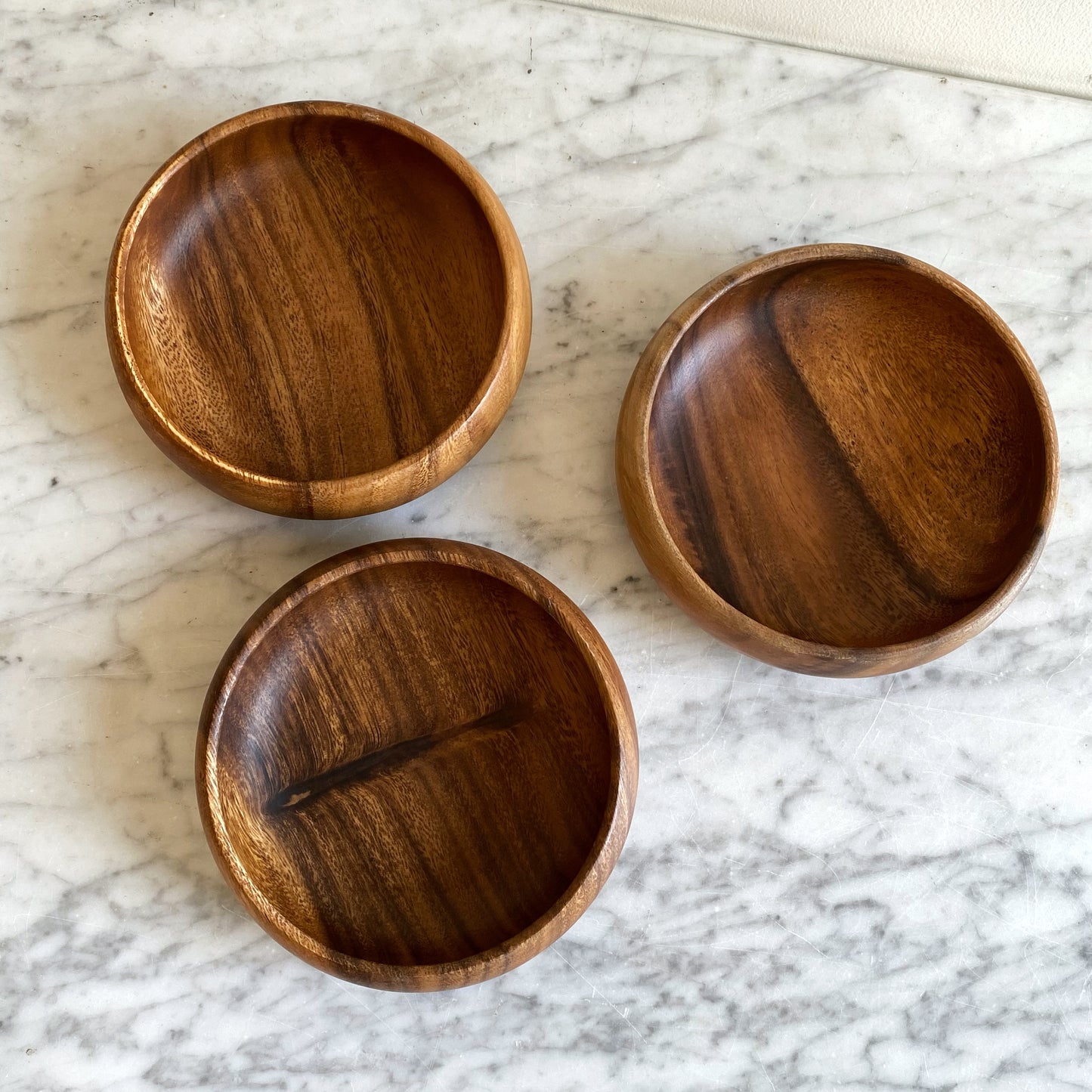 Vintage Turned Wood Serving Set (6-pc)
