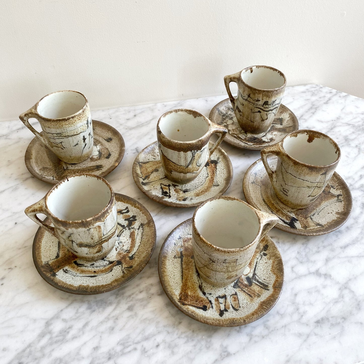 Vintage Ceramic Coffee Set (15-pc)