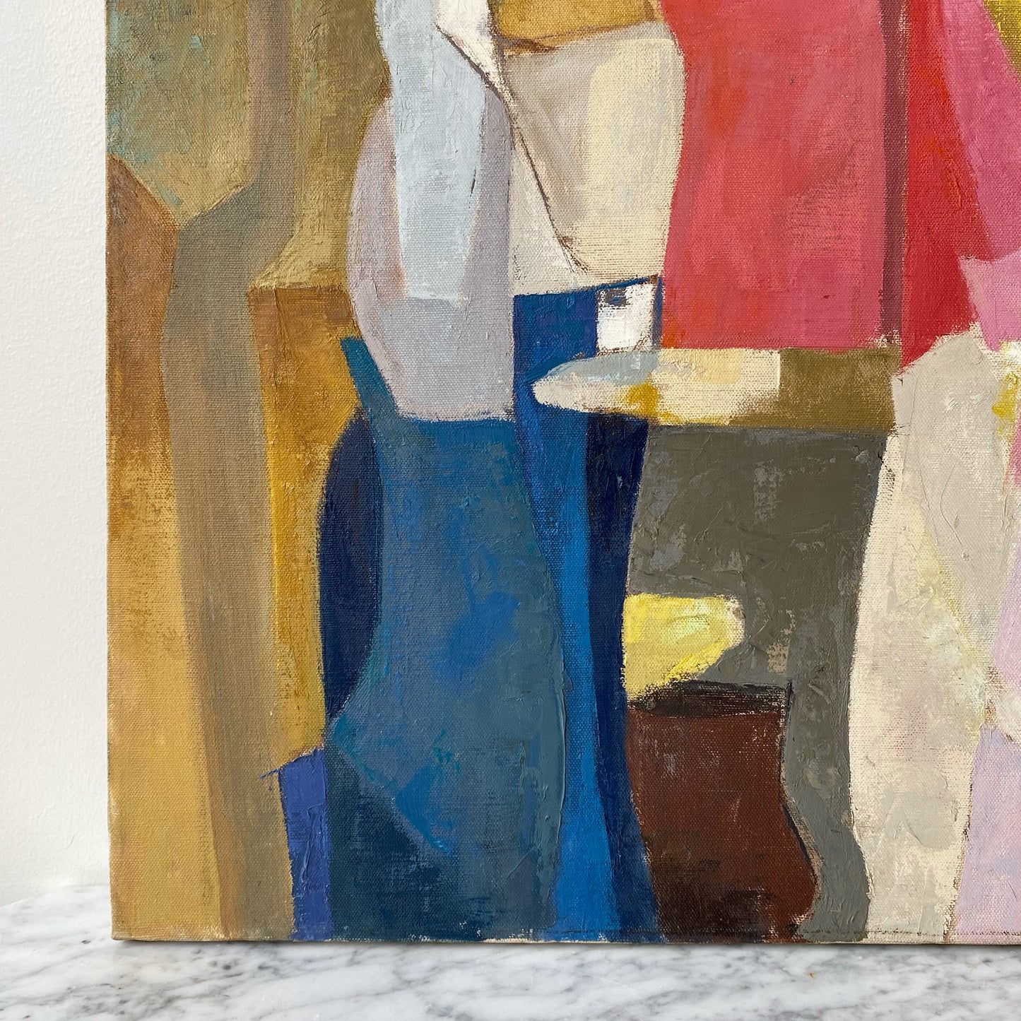 Vintage Original Abstract Painting, Circa 1955 (20" x 26")