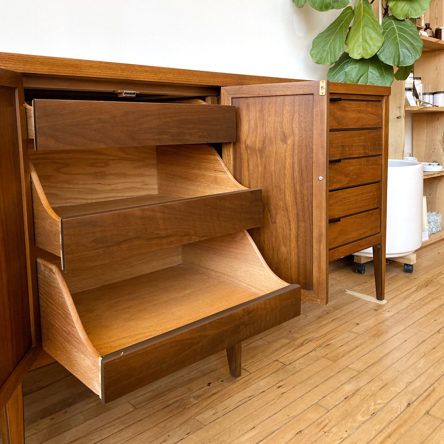 Vintage Lane “Tuxedo” Lowboy Credenza