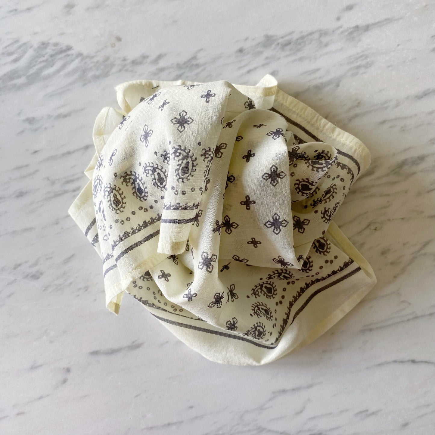 Block Printed Cotton Bandana, Choose Color