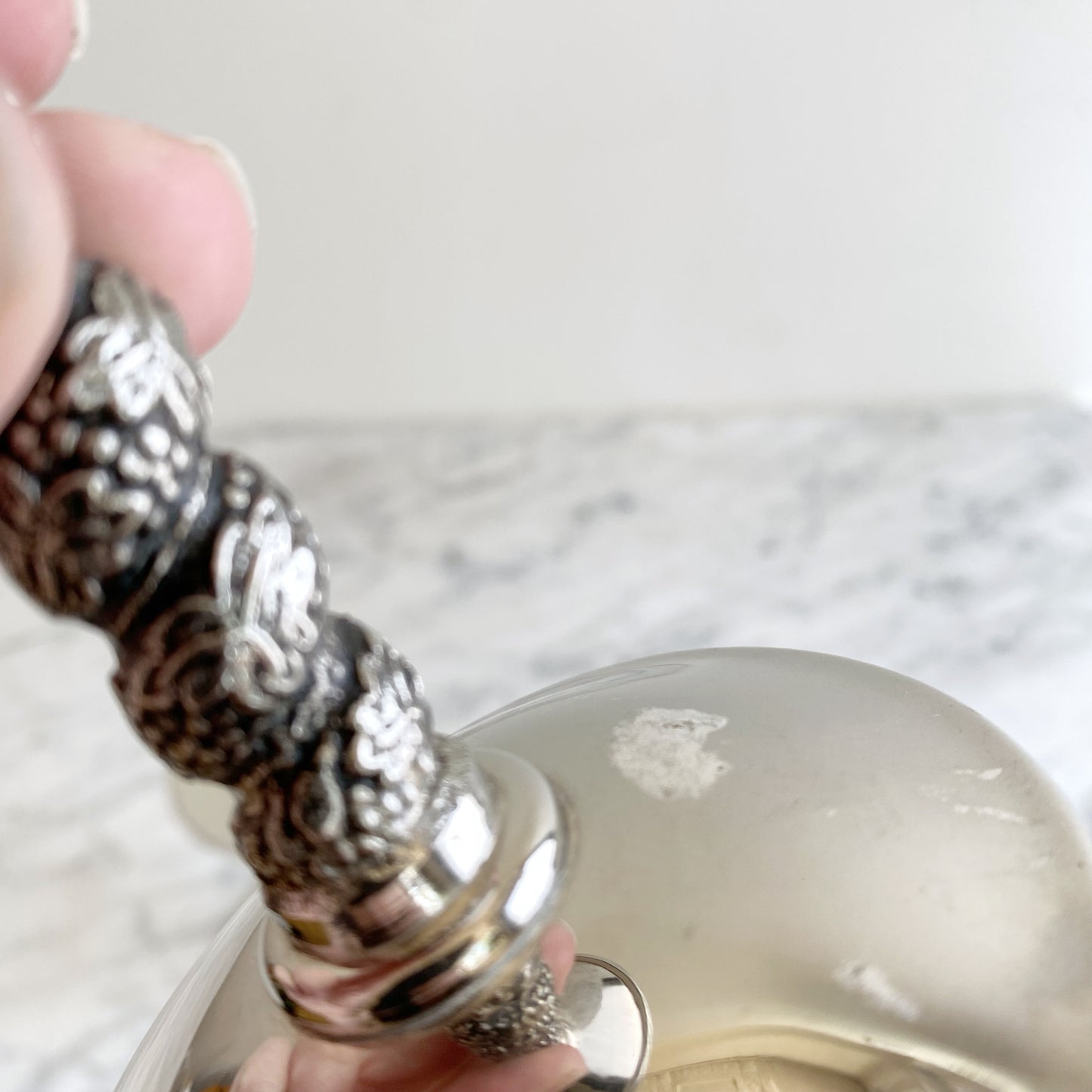 Pair of Vintage Silver-plate Candle Holders, Spain