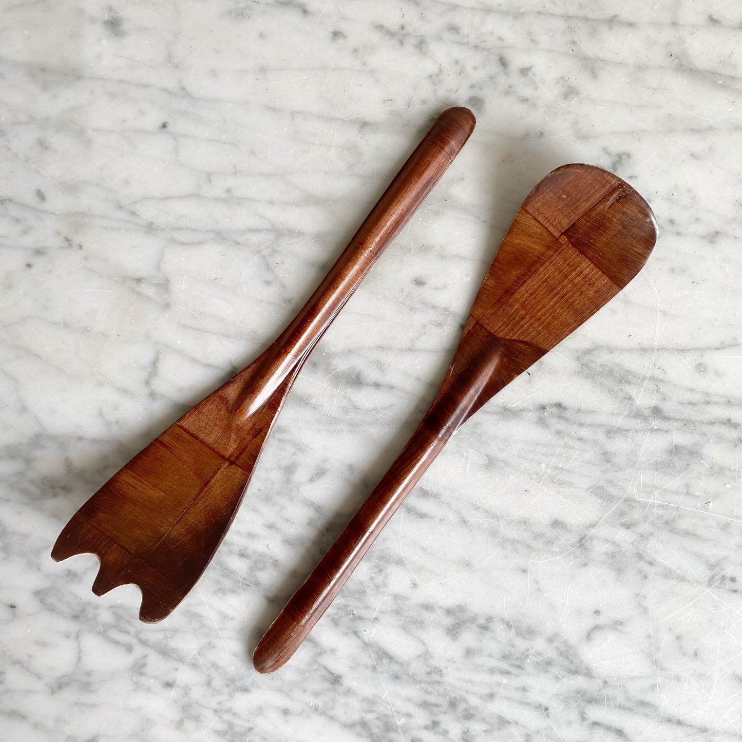 Vintage Square Wood Serving Set (7-pc)