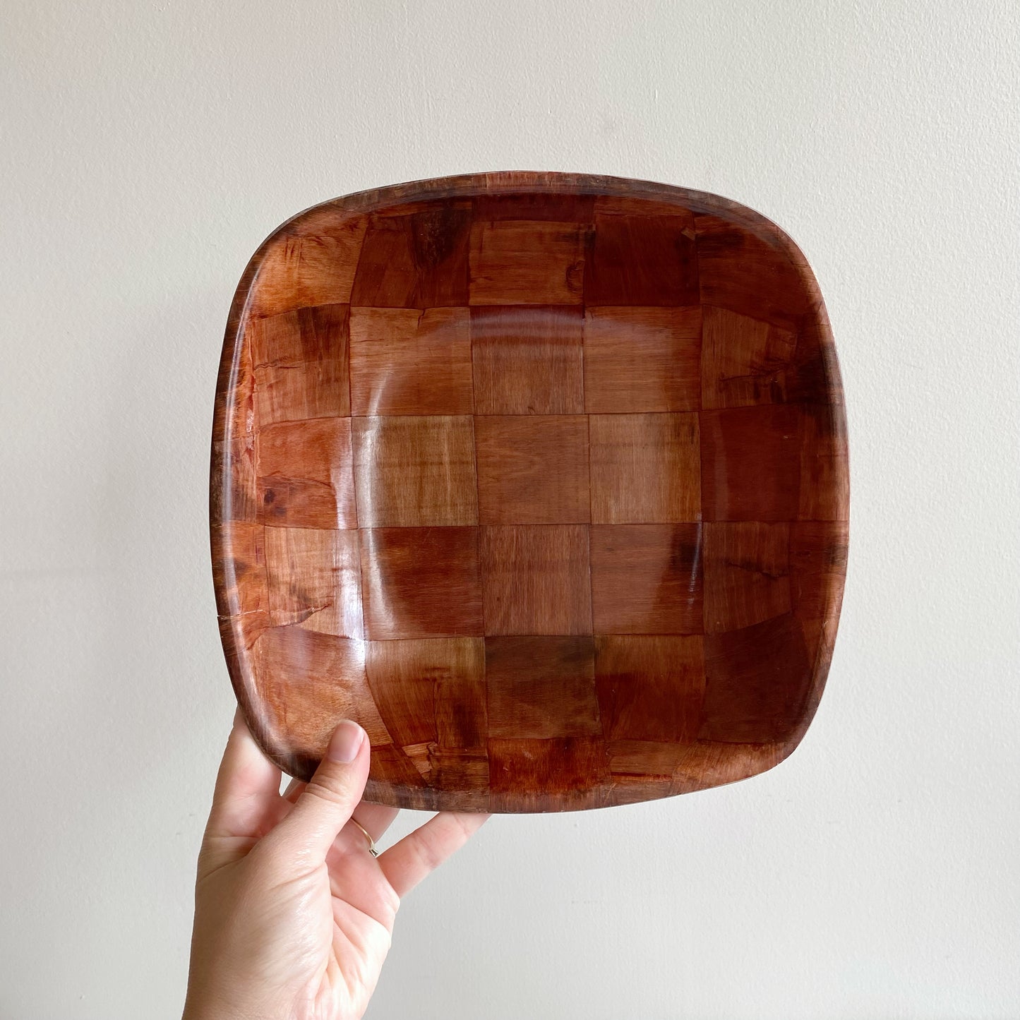 Vintage Square Wood Serving Set (7-pc)