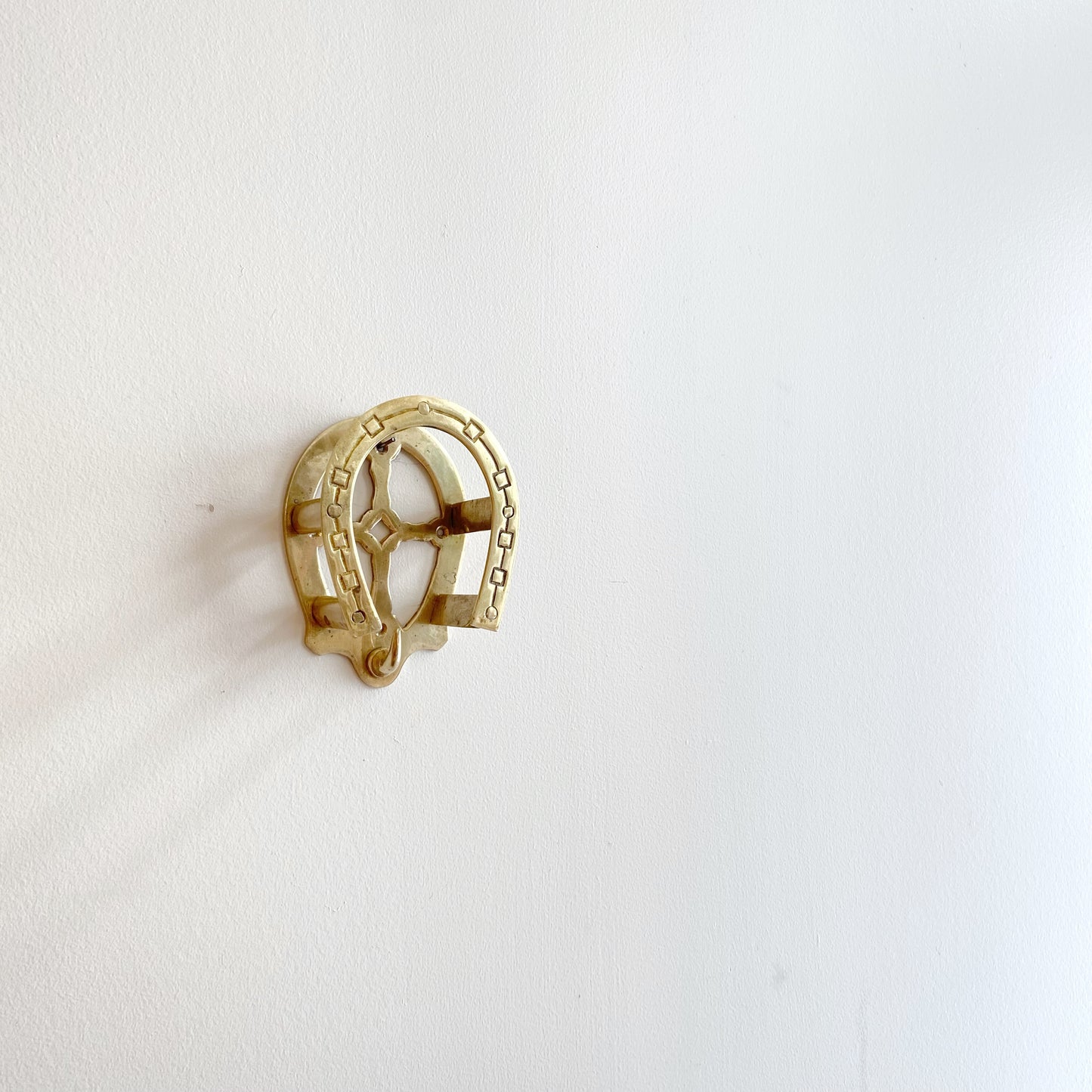 Vintage Brass Horseshoe Wall Hook