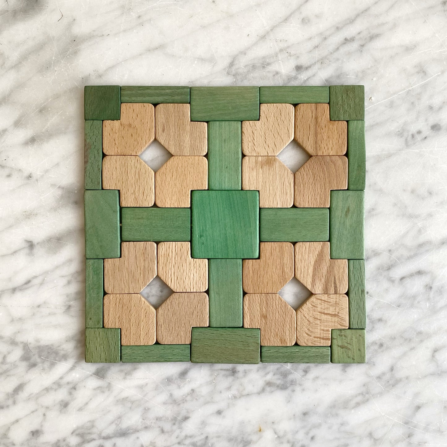 Vintage Wooden Trivet, Germany