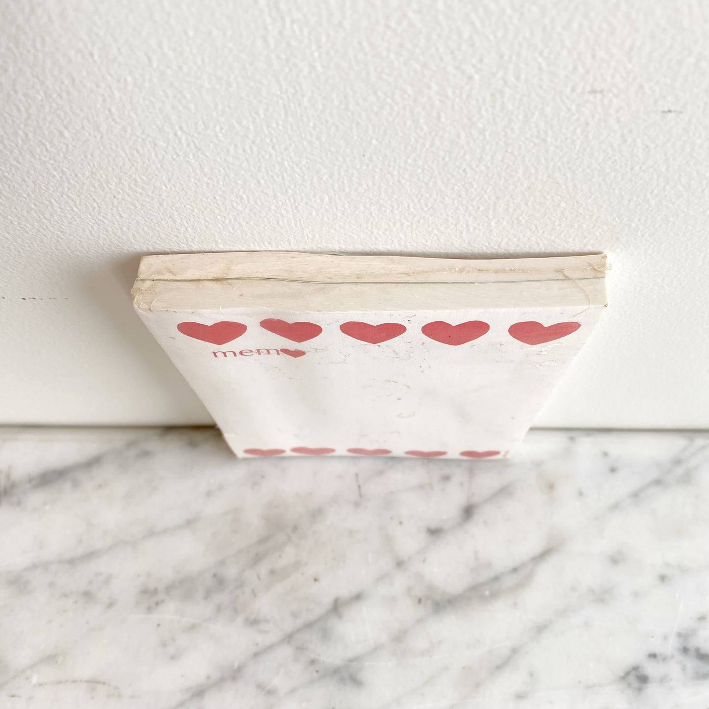 Vintage Red Heart Memo Pad, Anita Beck