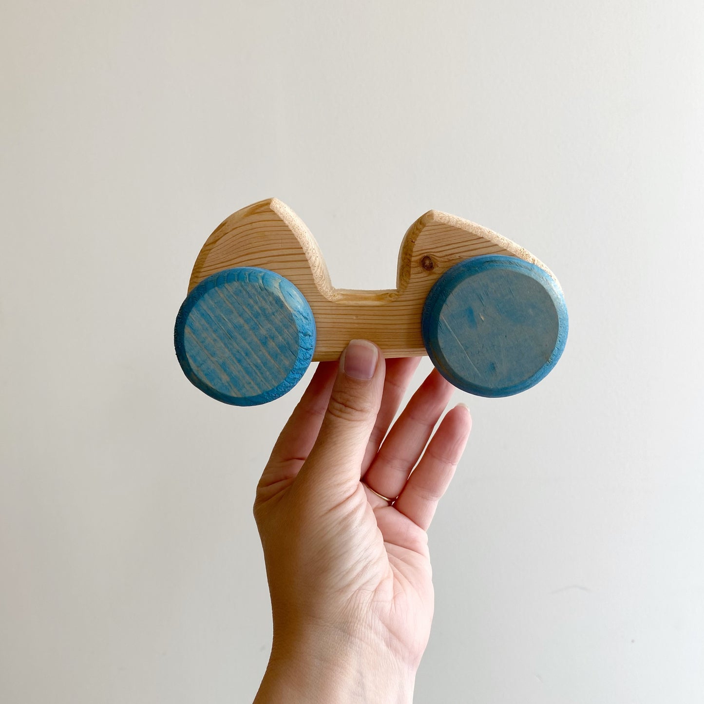 Vintage Wooden Toy Race Car