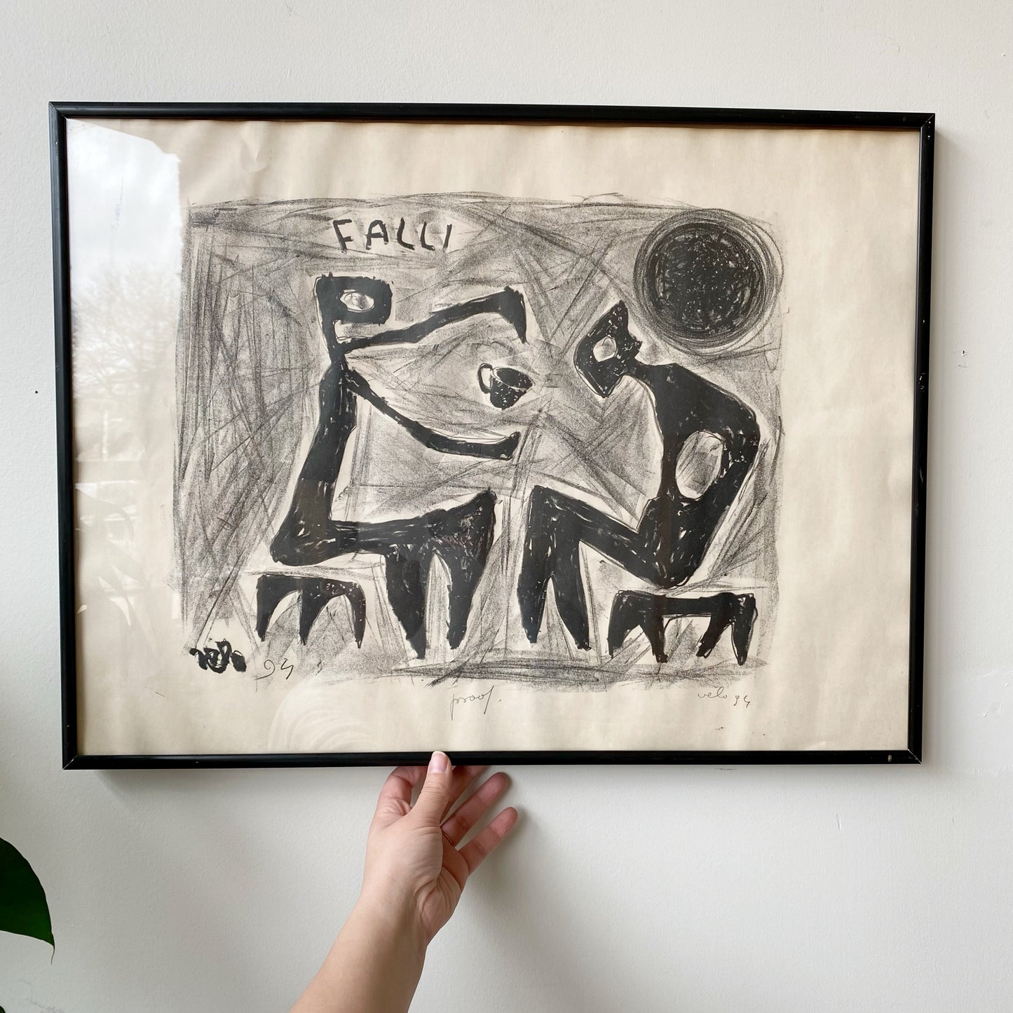 Vintage Framed Artwork By Maks Velo (18.5 x 24.5")