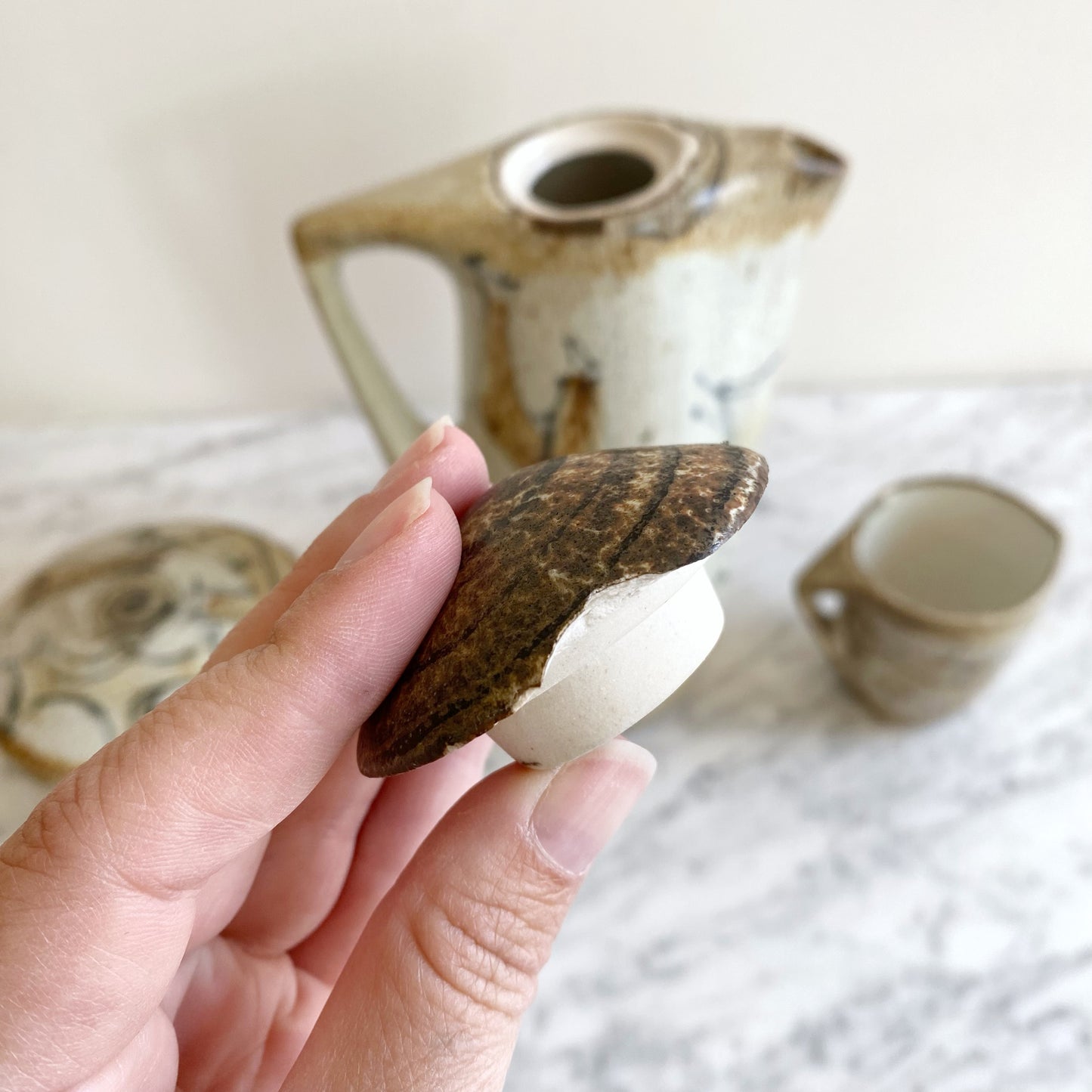 Vintage Ceramic Coffee Set (15-pc)