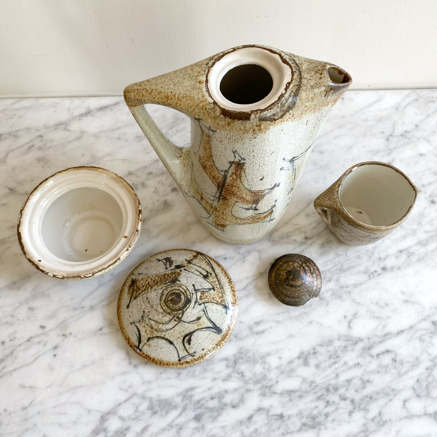 Vintage Ceramic Coffee Set (15-pc)