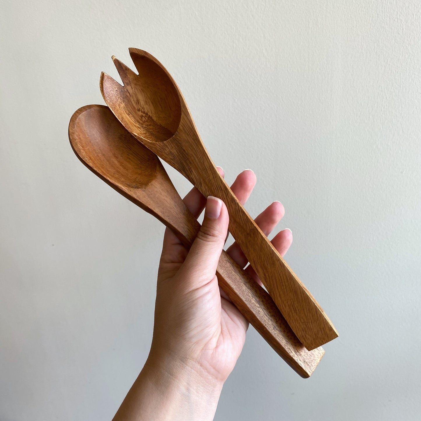 Vintage Turned Wood Serving Set (6-pc)