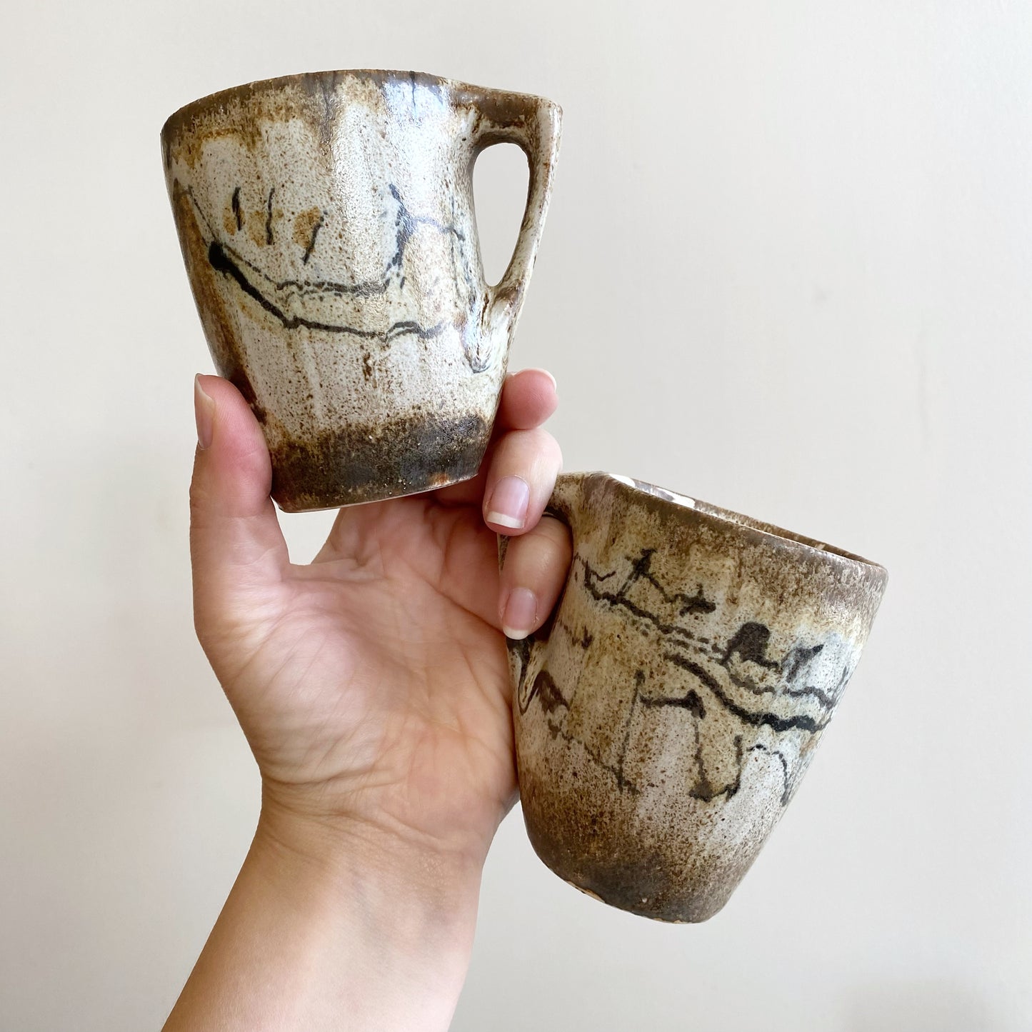 Vintage Ceramic Coffee Set (15-pc)