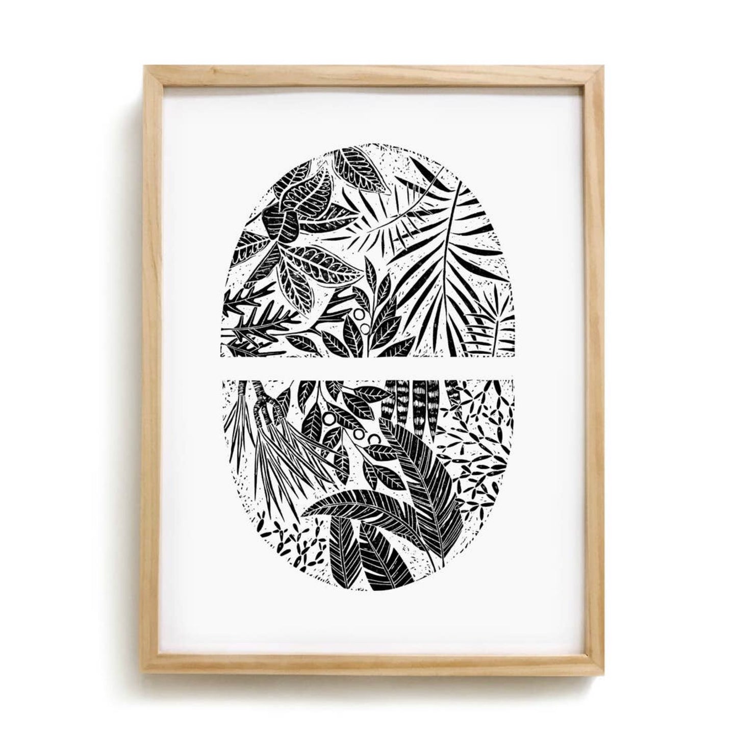 Anna Tovar Linocut Print, "Bud" (18 x 24)