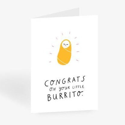 Baby Burrito Greeting Card