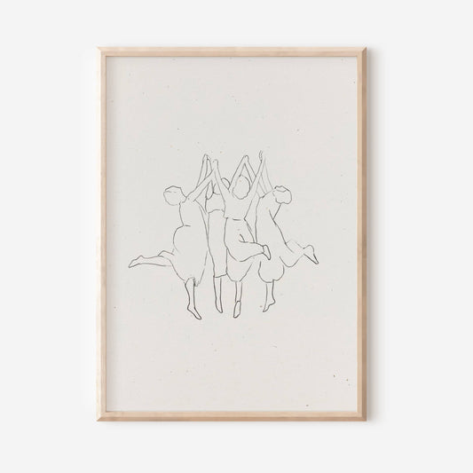 "Girl's Night Out" Art Print (8.5 x 11)