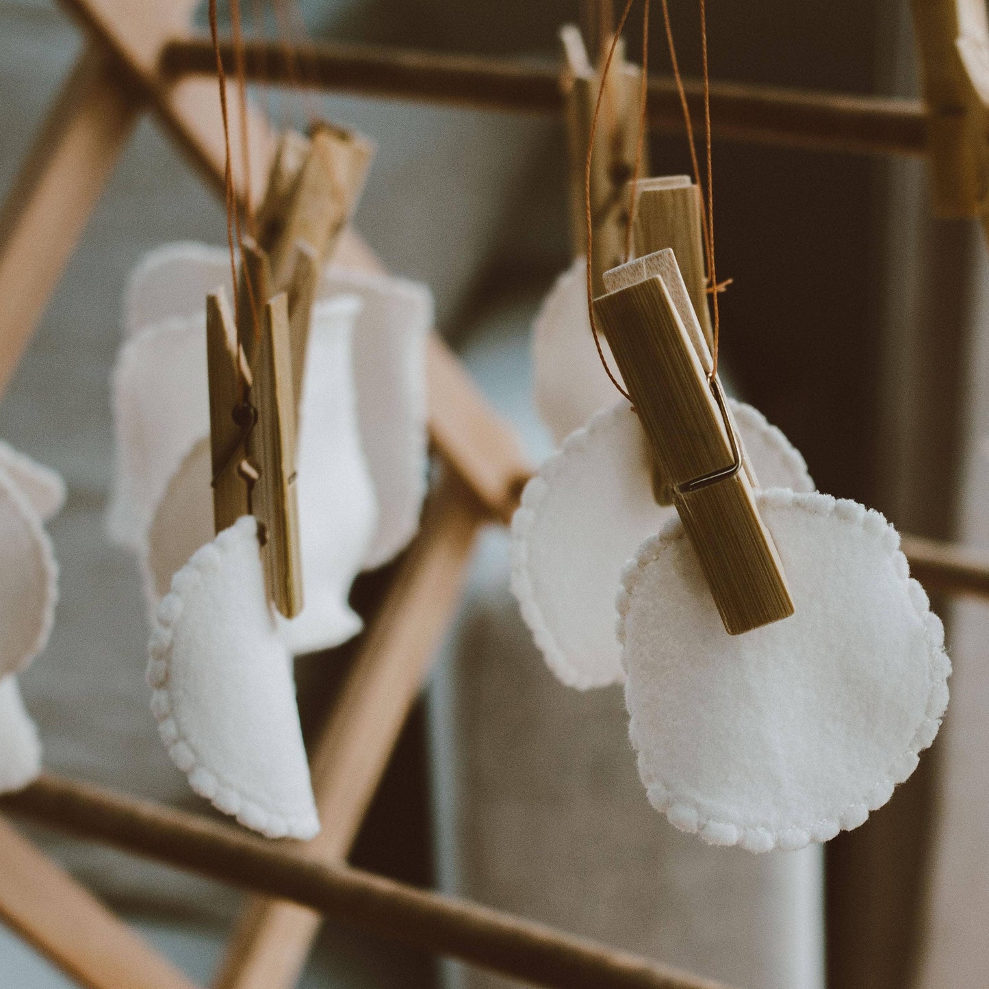 Bamboo Laundry Peg Airer