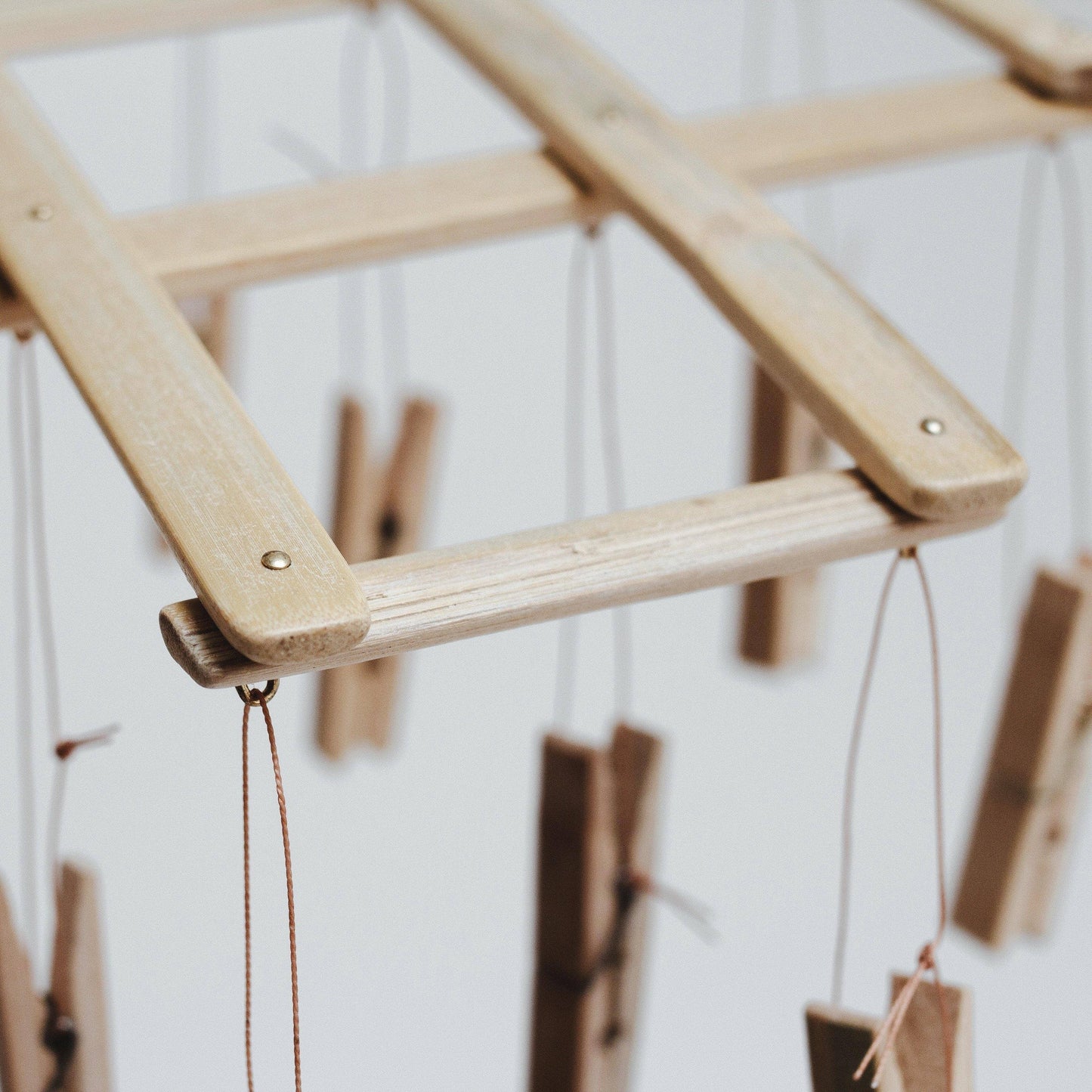 Bamboo Laundry Peg Airer