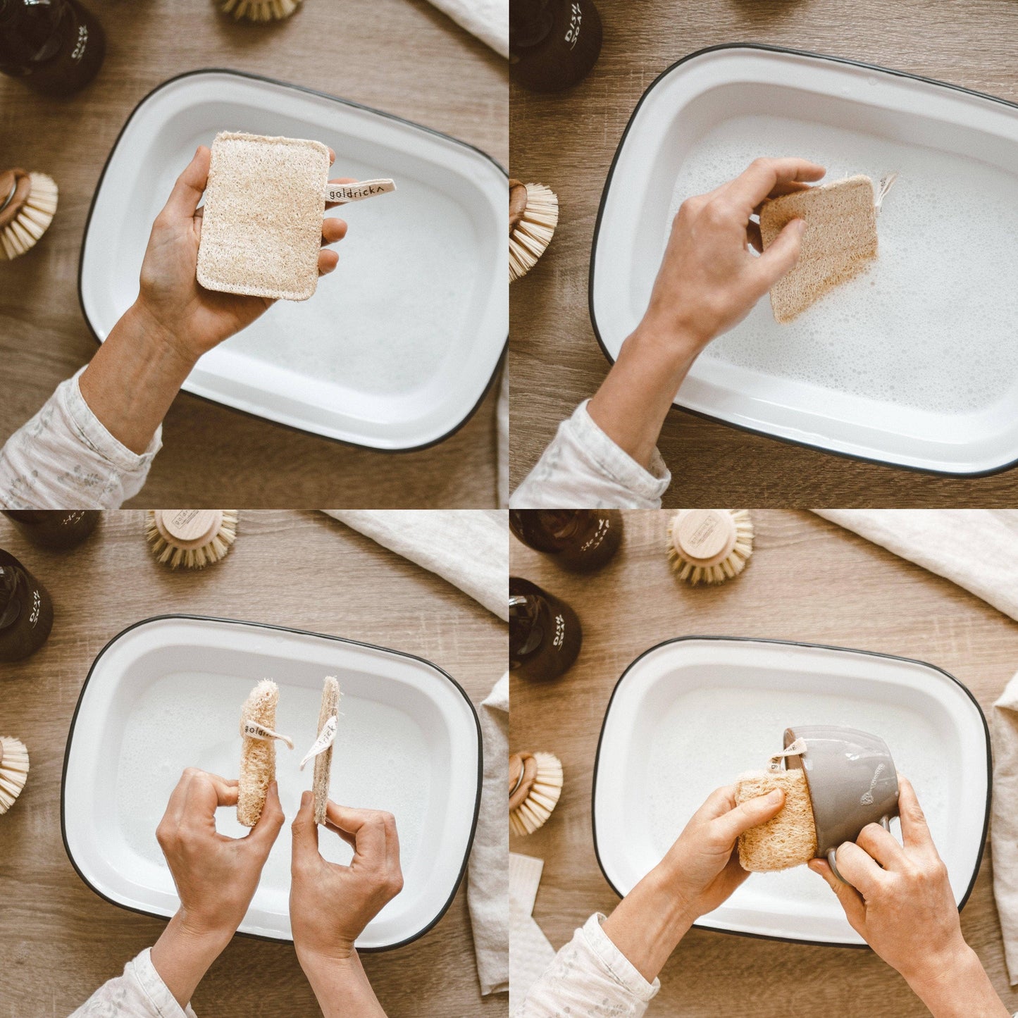 Loofah Dishwashing Sponges (Box of 5)