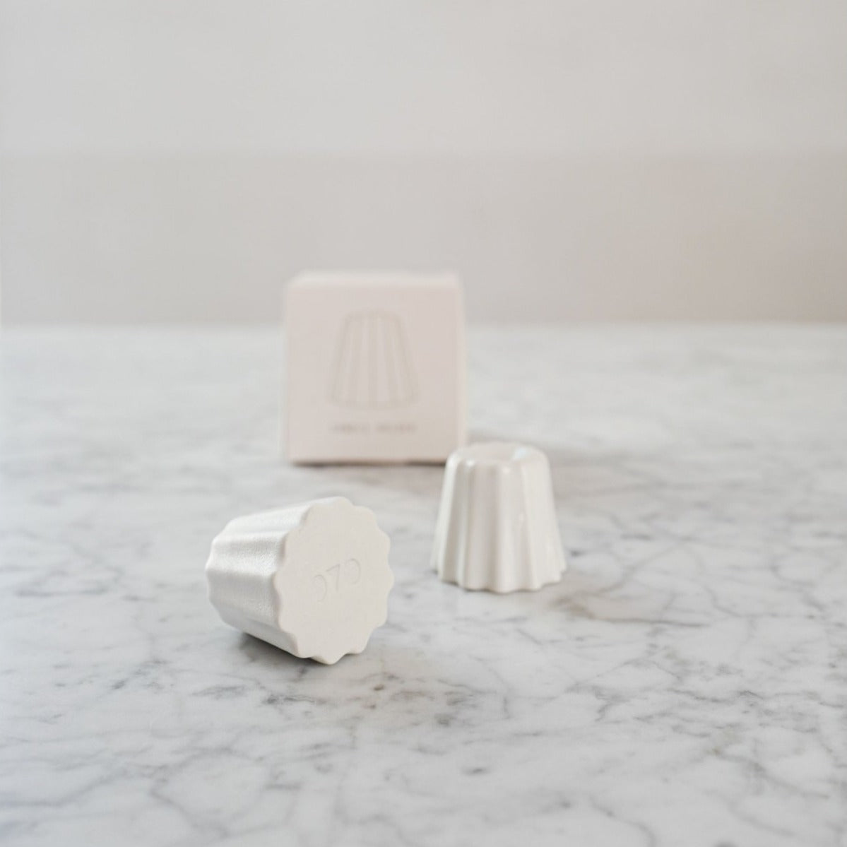 Porcelain Candle Holder | Glossy White