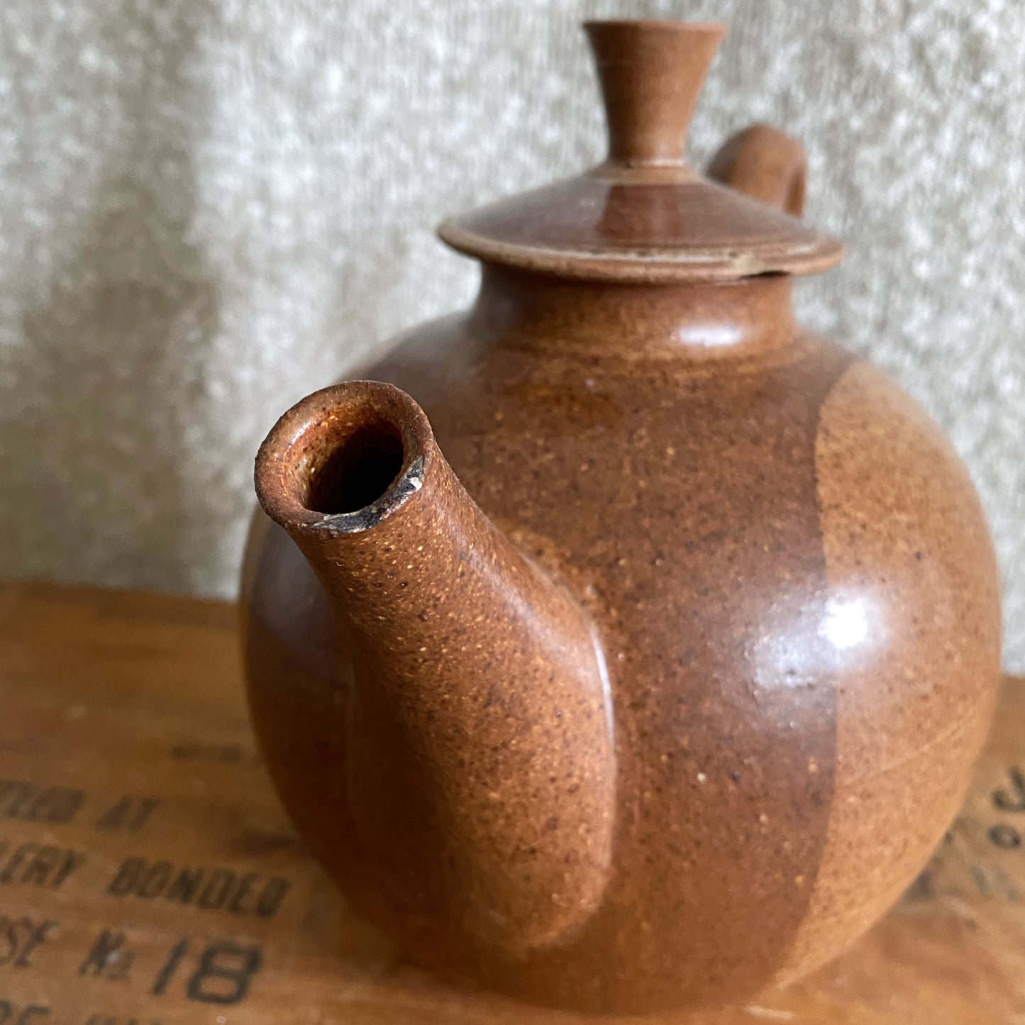 Vintage Wabi Sabi Pottery Teapot
