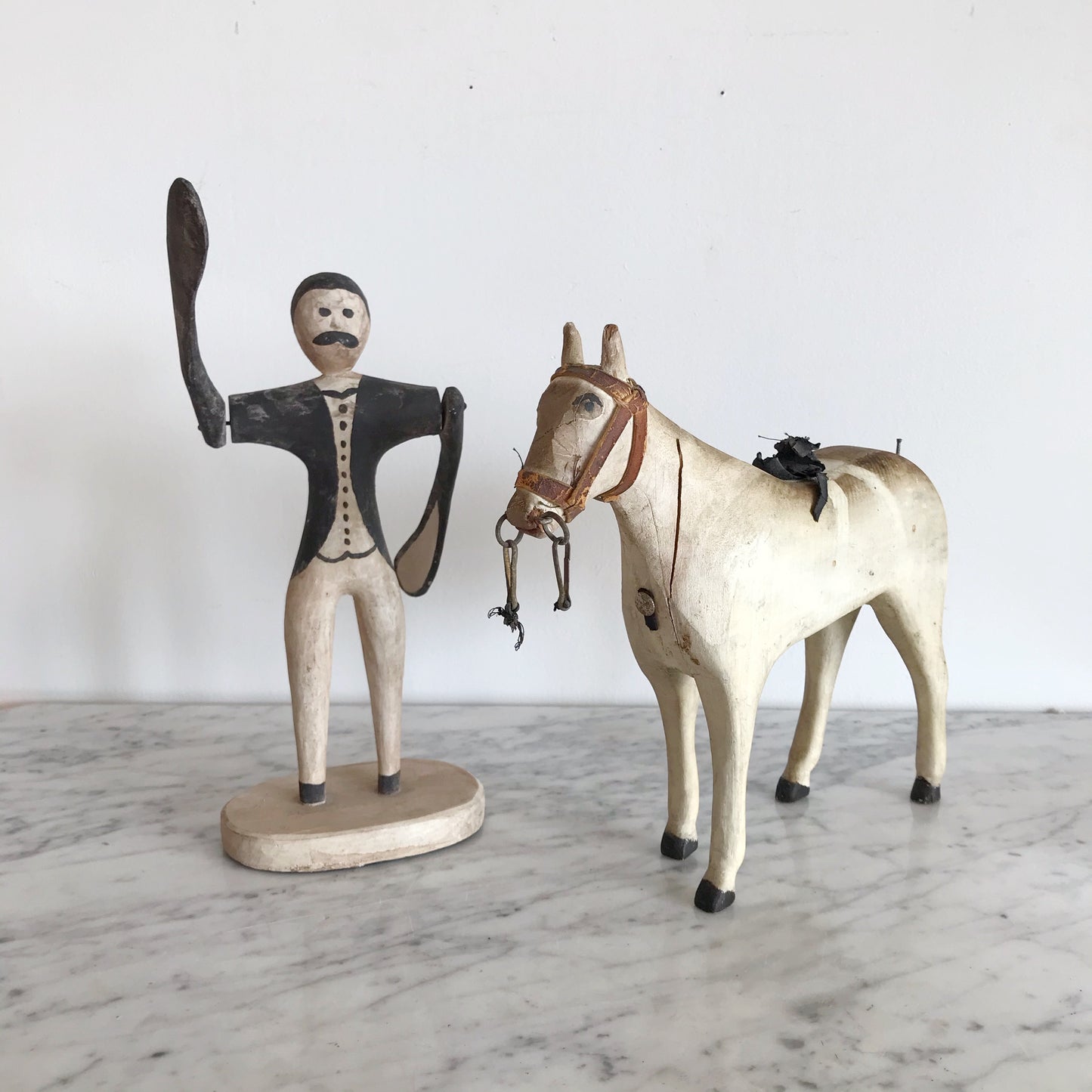 Vintage Folk Art Carved Wood Whirligig