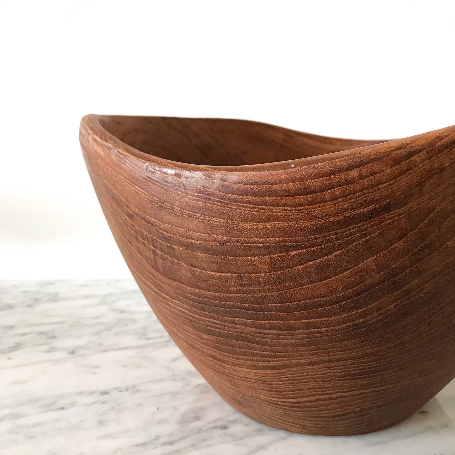 Large Vintage Teak Serving Bowl