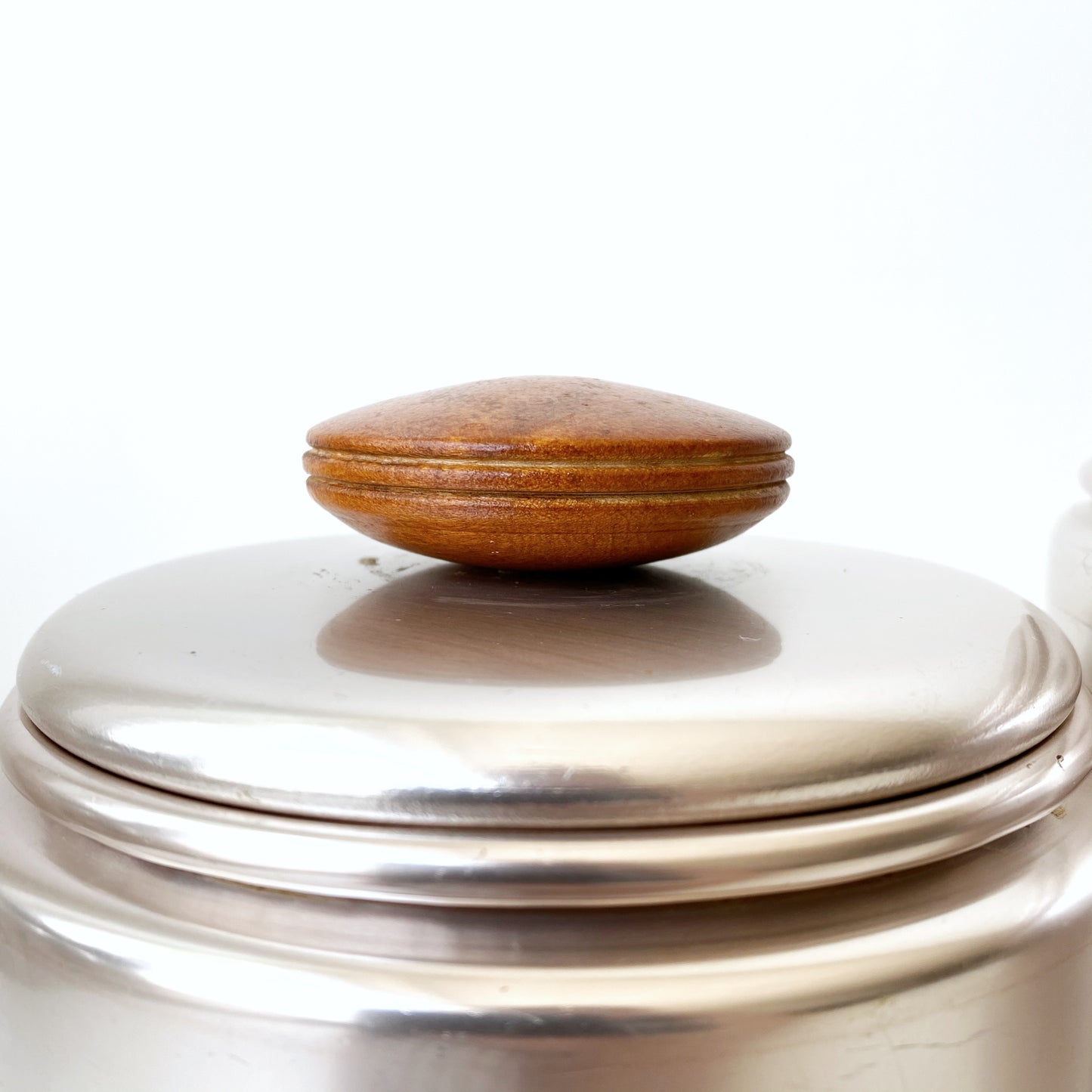 Set of Vintage 1950's Aluminum Kitchen Canister Set