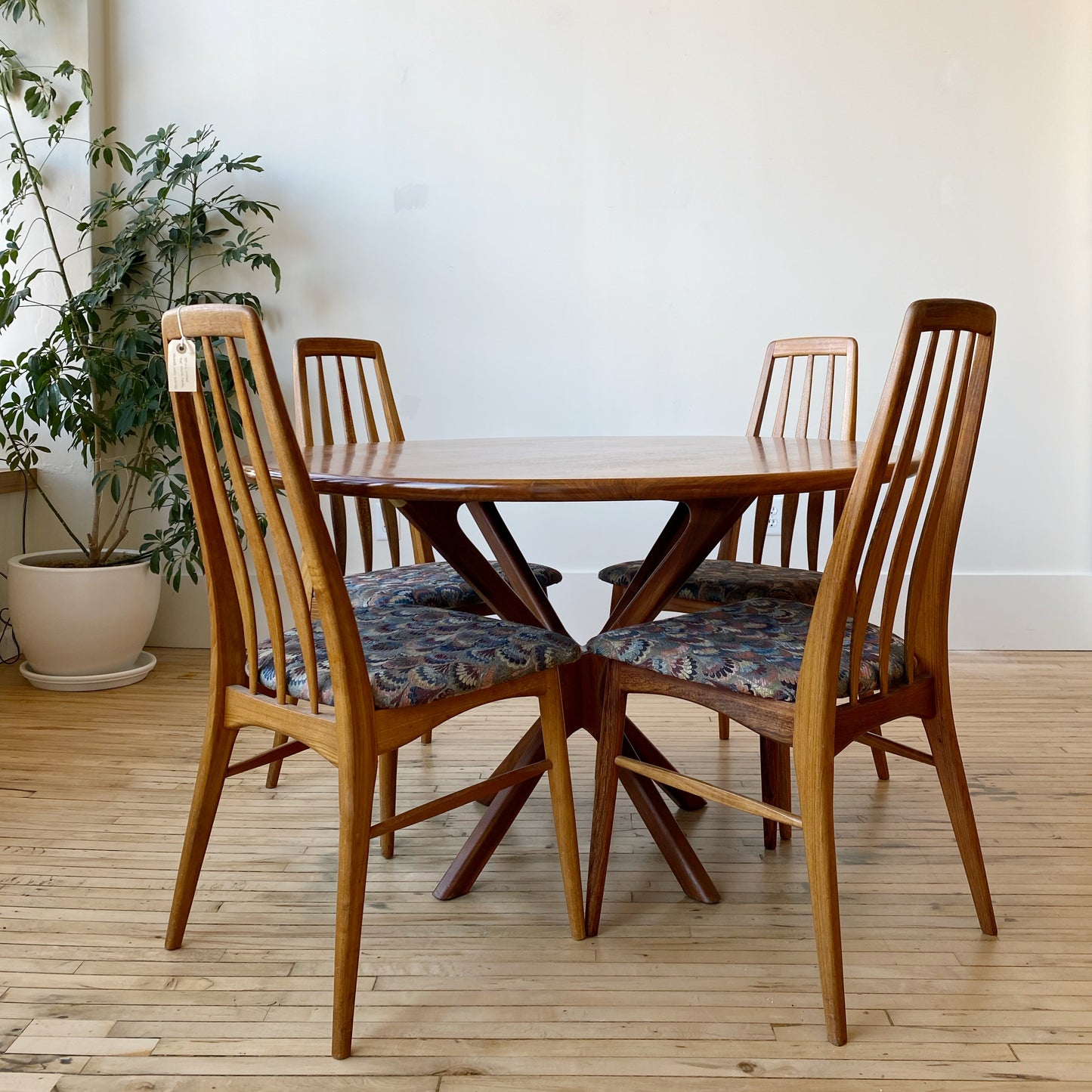 S/6 Vintage Danish "Eva" Dining Chairs