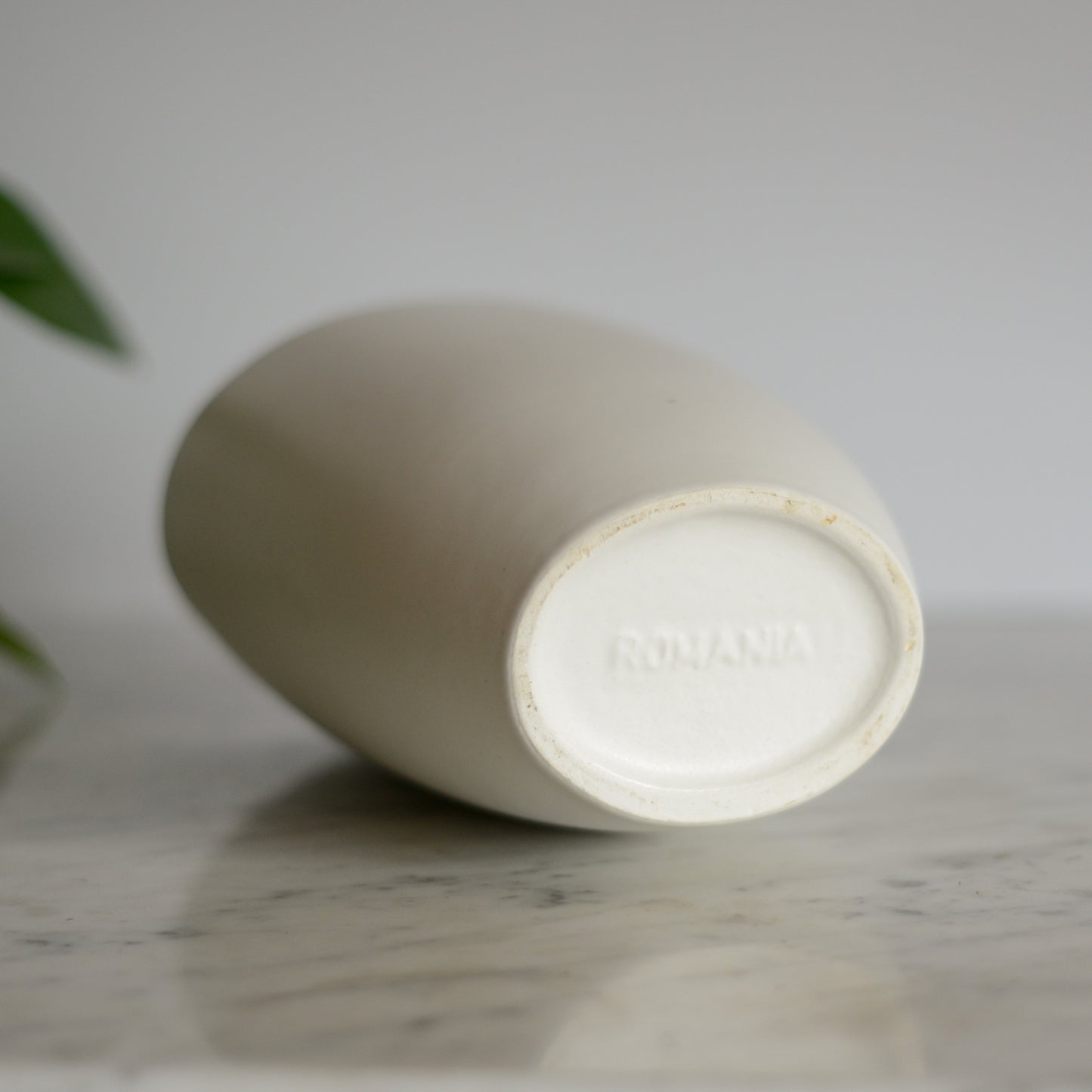 Simple Matte White Vase, Romania
