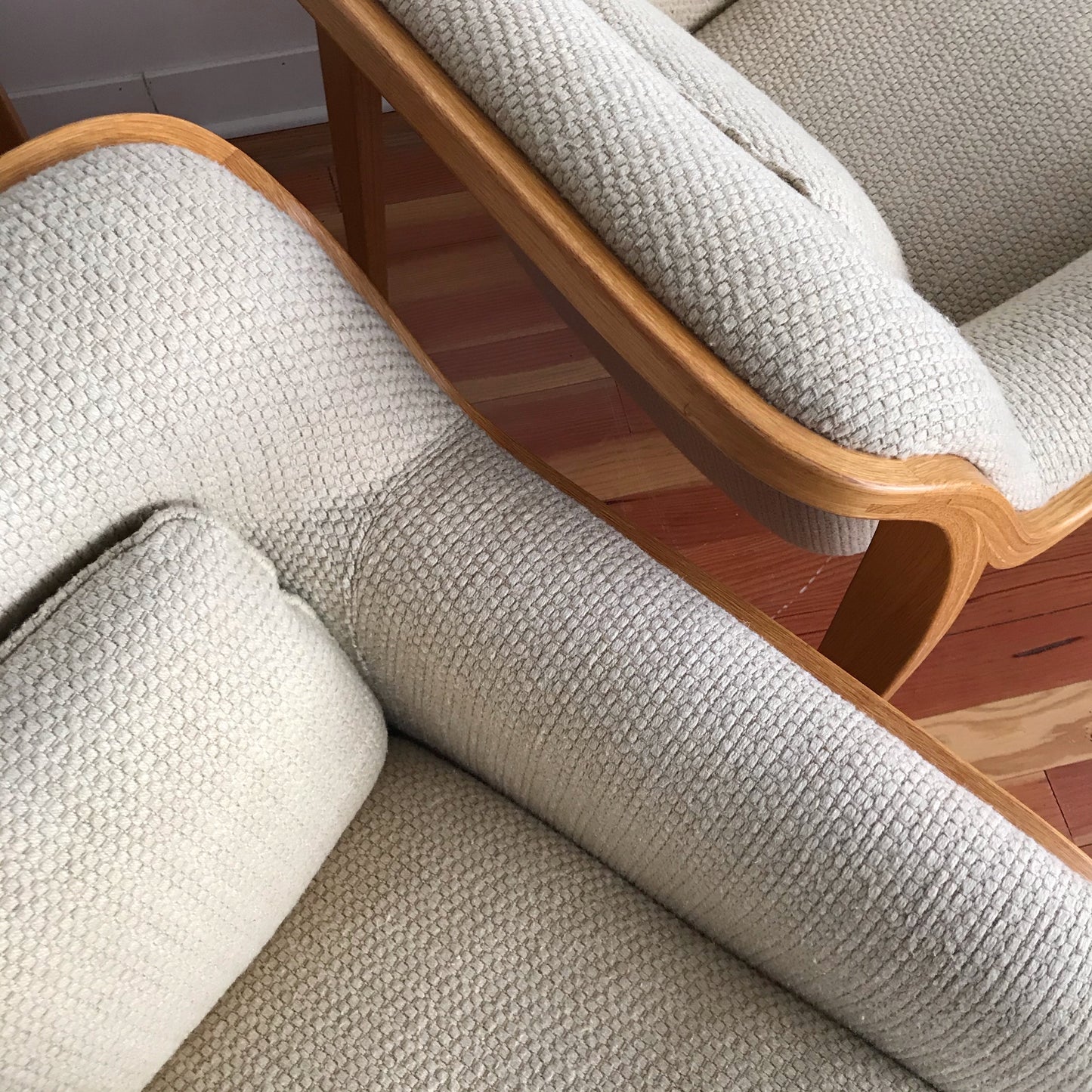 Vintage 1970’s Knoll Bent Wood Armchair by Bill Stephens