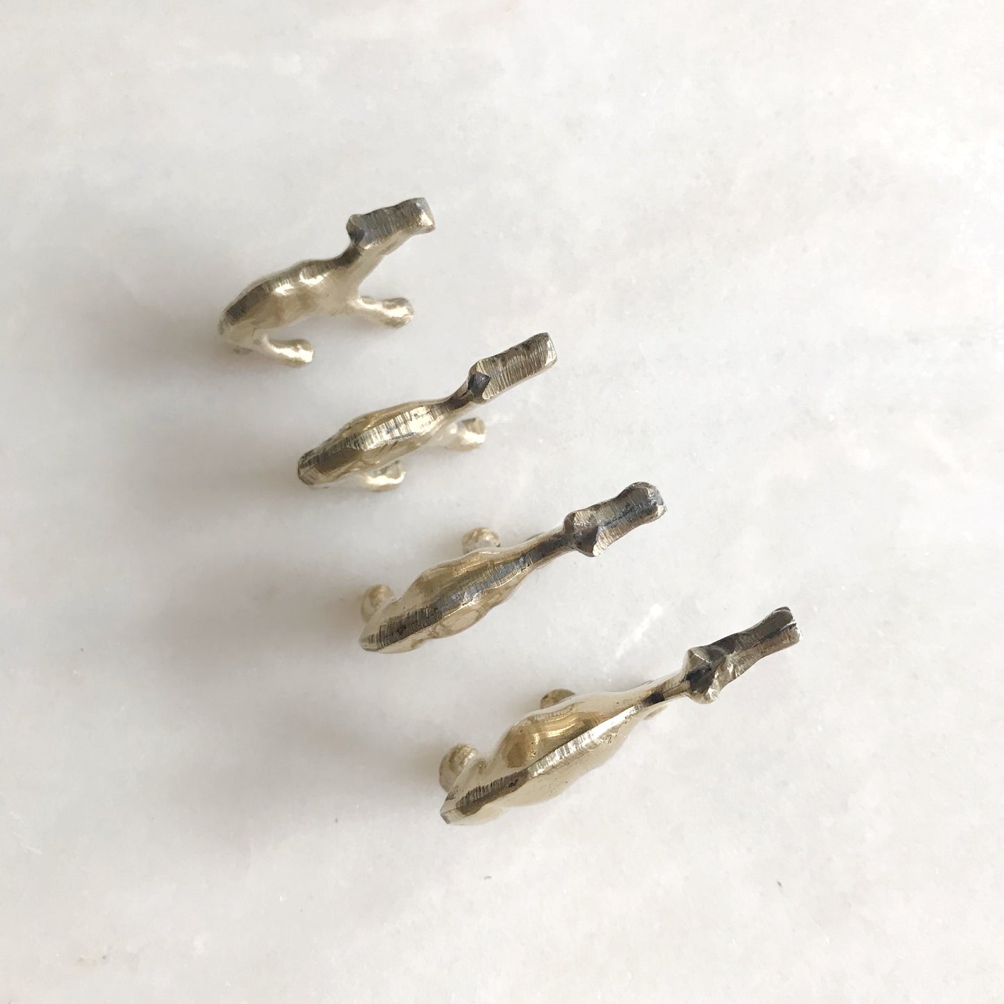 Collection of Small Vintage Brass Camels