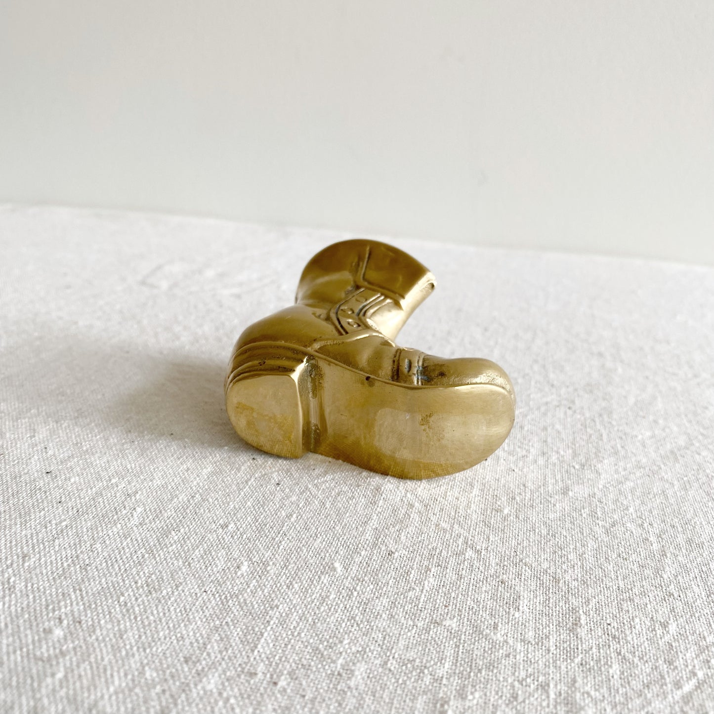 Vintage Brass Work Boot, 3"