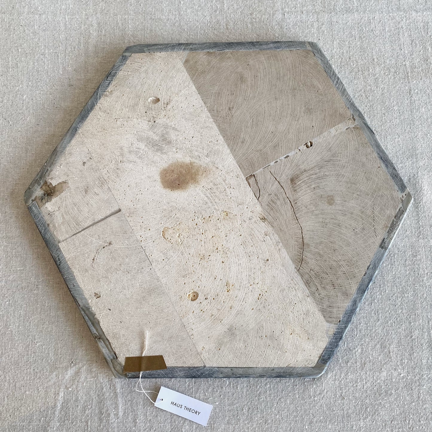 Vintage Marble Stone Chinese Checker Board